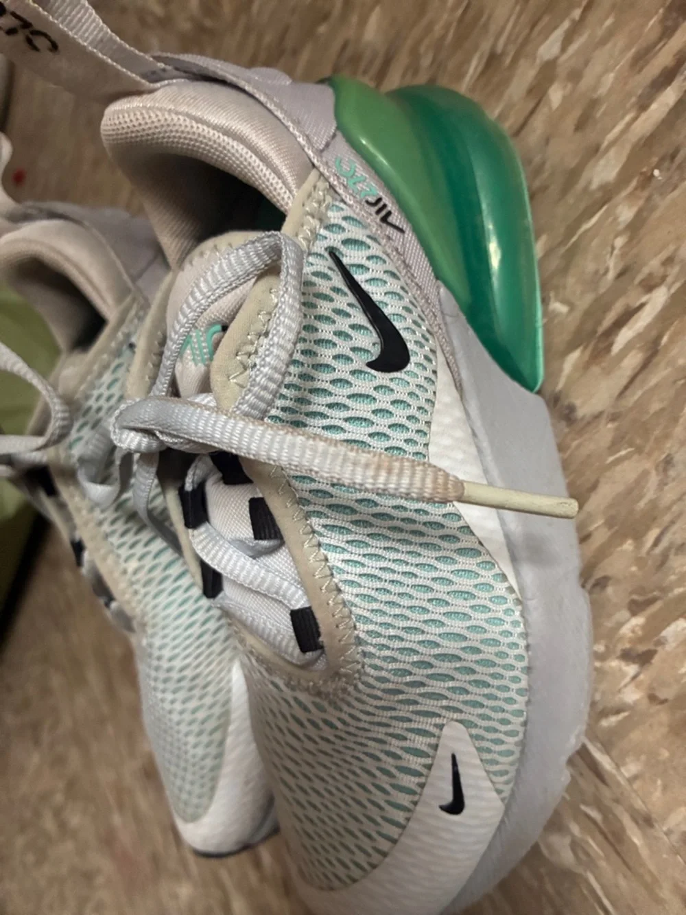 Nike Kids Air Mesh Sneakers - White & Mint Green air max 270 size 11c unisex